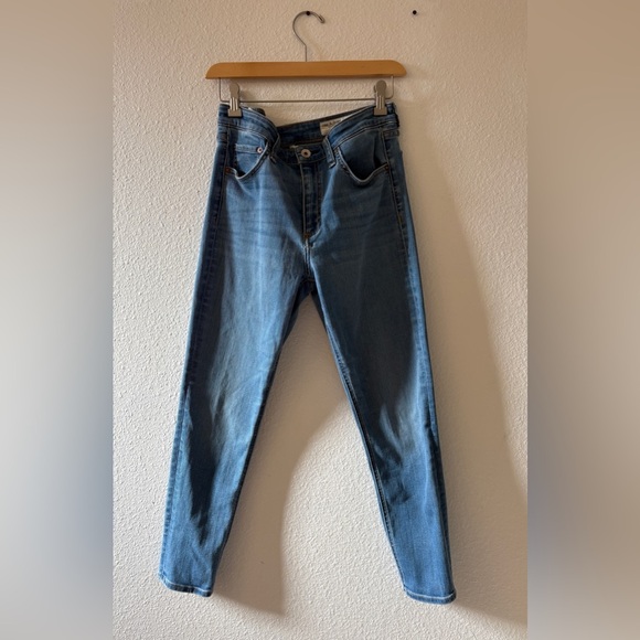 Rag & Bone Cate Mid Rise Ankle Skinny Jeans Size 30 light wash - Picture 8 of 8